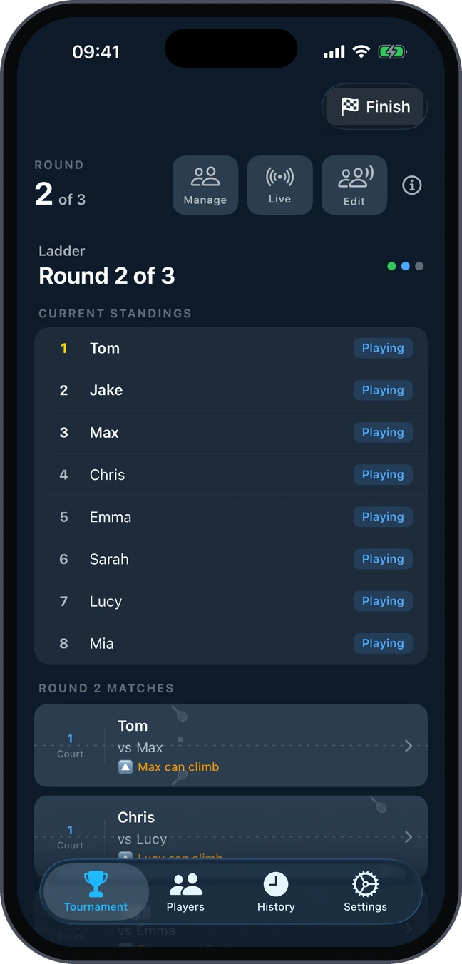 Ladder: who can climb